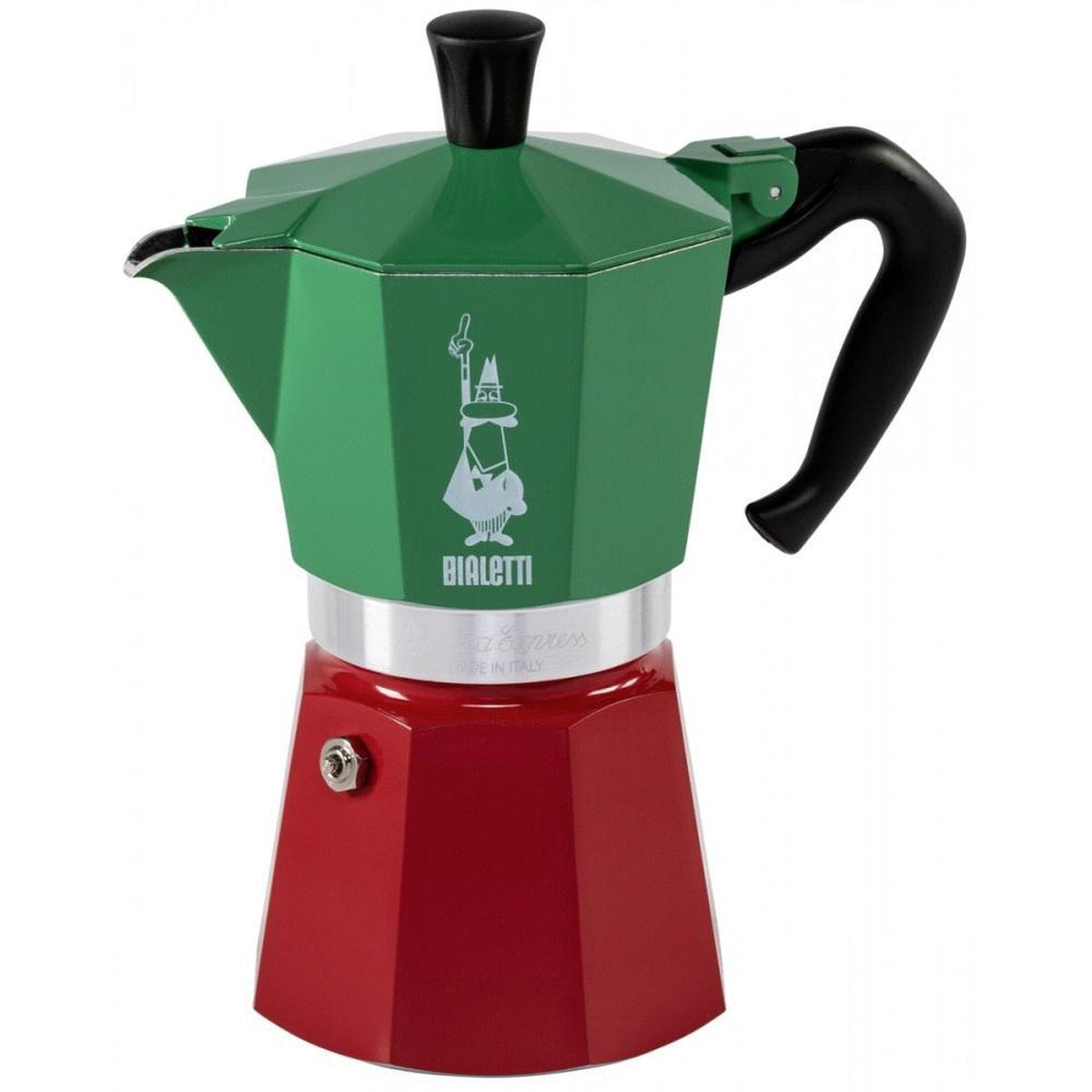 Bialetti moka express italia 6 tasses – percolateur – aluminium