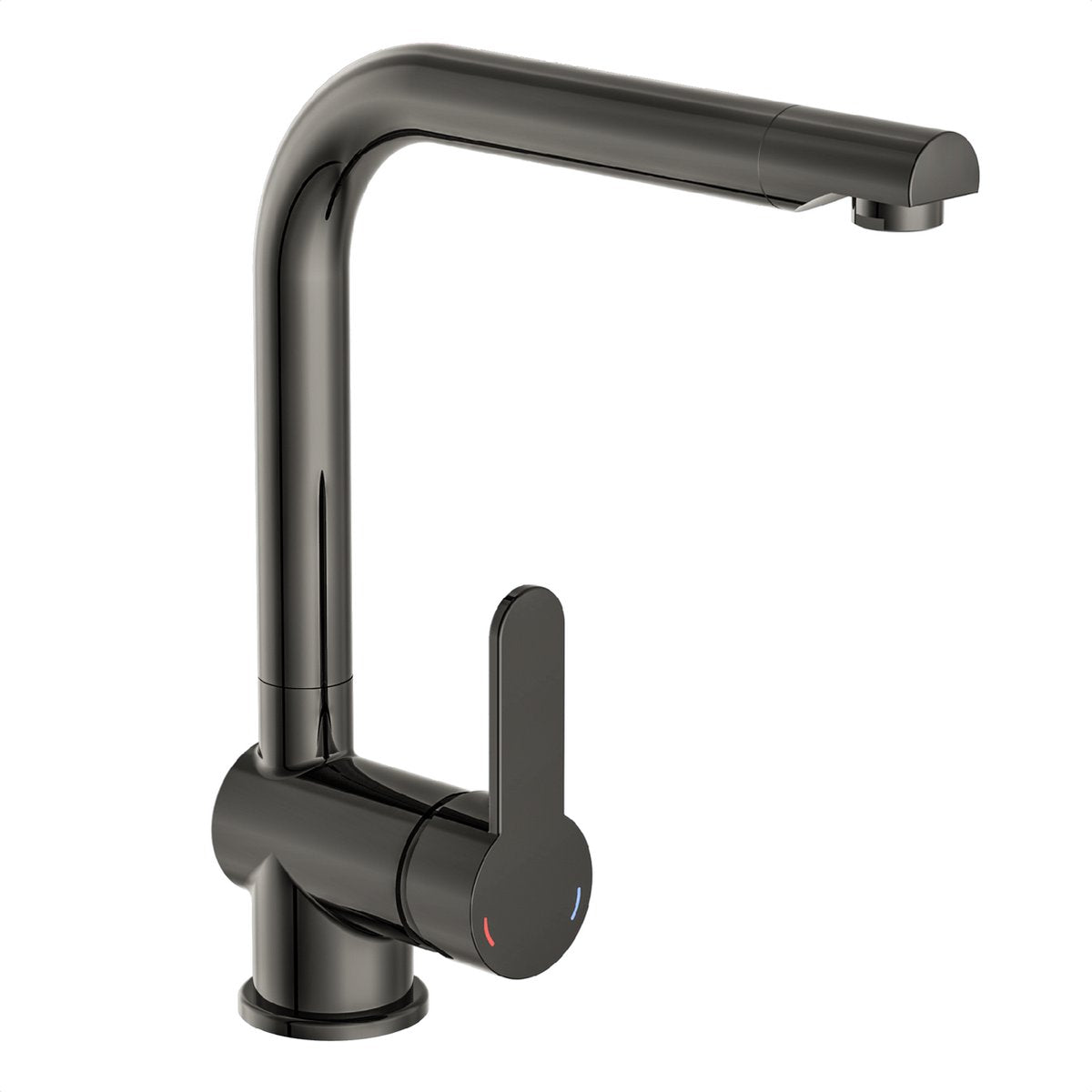 Mixer Schütte Eenknops avec une couleur graphite haute brillance Rio haut