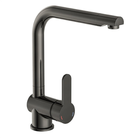 Mixer Schütte Eenknops avec une couleur graphite haute brillance Rio haut