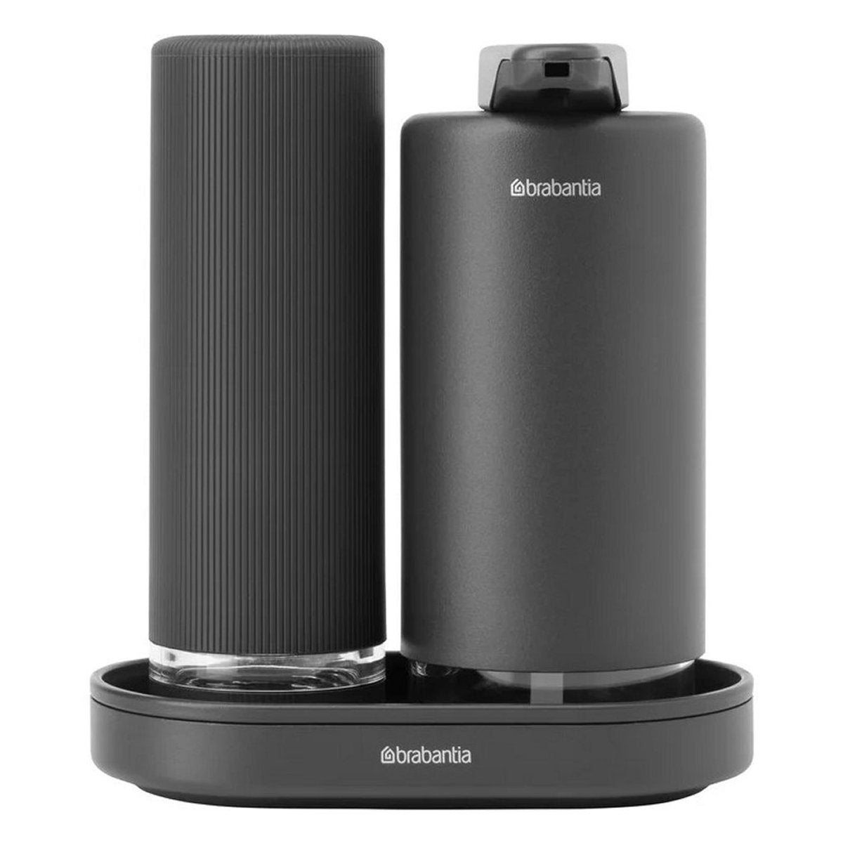 Ensemble distributeur de savon Brabantia Sinkstyle - gris infini minéral
