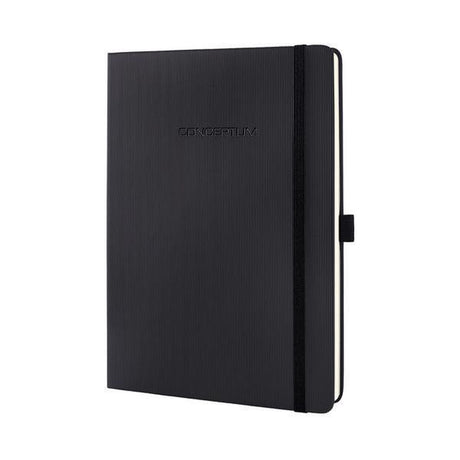 Sigel - carnet - format tablette - conceptum pure - noir - couverture rigide - line - si-co118