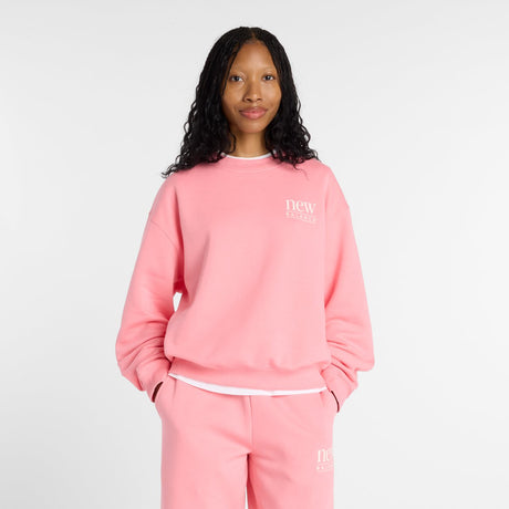 Pull femme New Balance repensé Fleece Crew - cortado