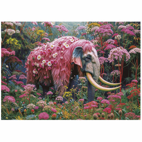 Educa -puzzle-elefante florido 500 pièces