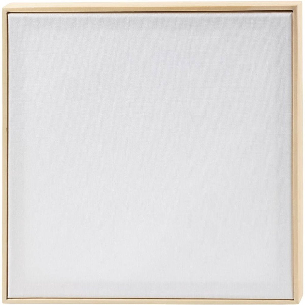 Creativ company Toile tendue avec cadre, format 30x30 cm, 280 gr, blanc, 10 pièces 1 boîte