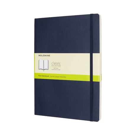 Carnet classique Moleskine - extra large - couverture souple - vierge - bleu saphir