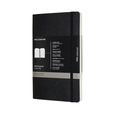 Carnet professionnel Moleskine - grand - couverture souple - noir