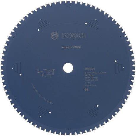 Bosch lame de scie circulaire expert pour acier 355 x 25,4 x 2,2 mm, 80