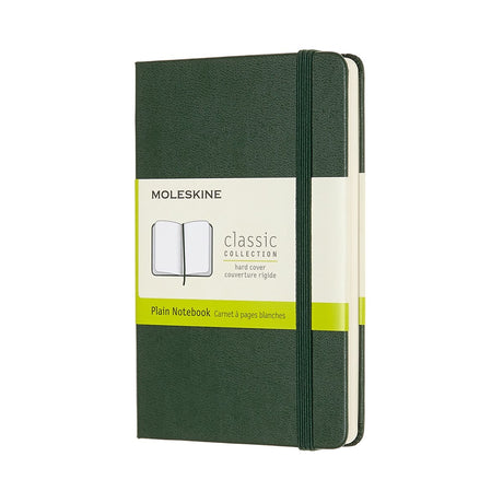 Carnet classique Moleskine - poche - couverture rigide - vierge - vert myrte