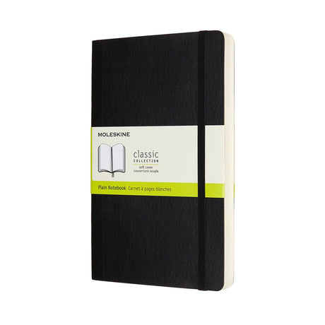 Carnet classique Moleskine - étendu - grand - couverture souple - vierge - noir