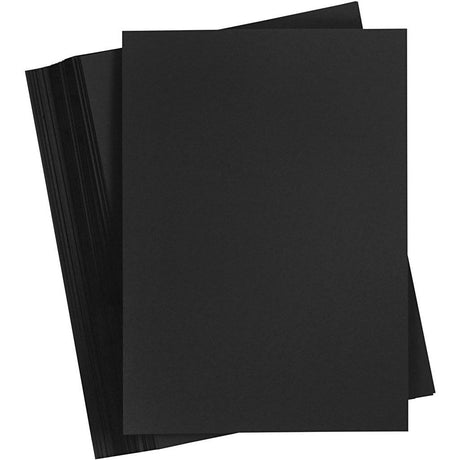 Carton coloré Creativ company, A3, feuille 297x420 mm, 180 gr, noir, 100 feuilles 1 boîte