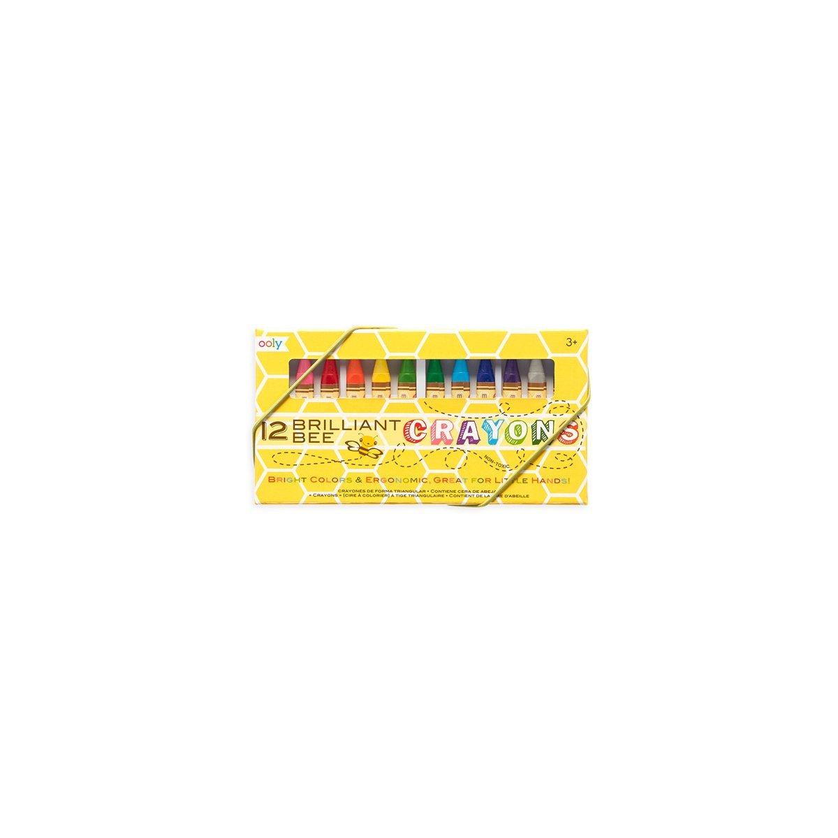 Ooly - crayons de couleur abeille brillants - 12 pièces