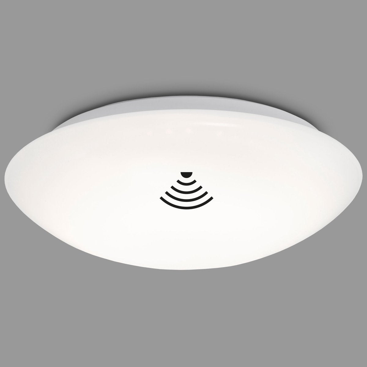Briloner elipso - Plafonnier LED - avec détecteur de mouvement - éclairage de salle de bain - plafonnier avec capteur - capteur crépusculaire - minuterie - ø38 cm