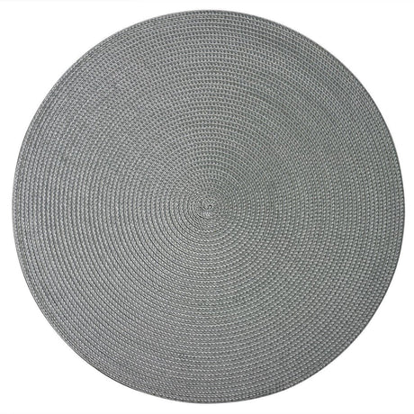 Westmark lot de 4 sets de table, ø 38 cm, polypropylène, gris, collection saleen : cercle