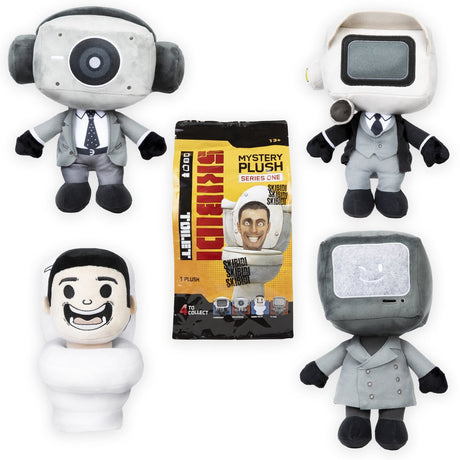 Store peluche mystère de toilette Skibidi 30 cm assorti