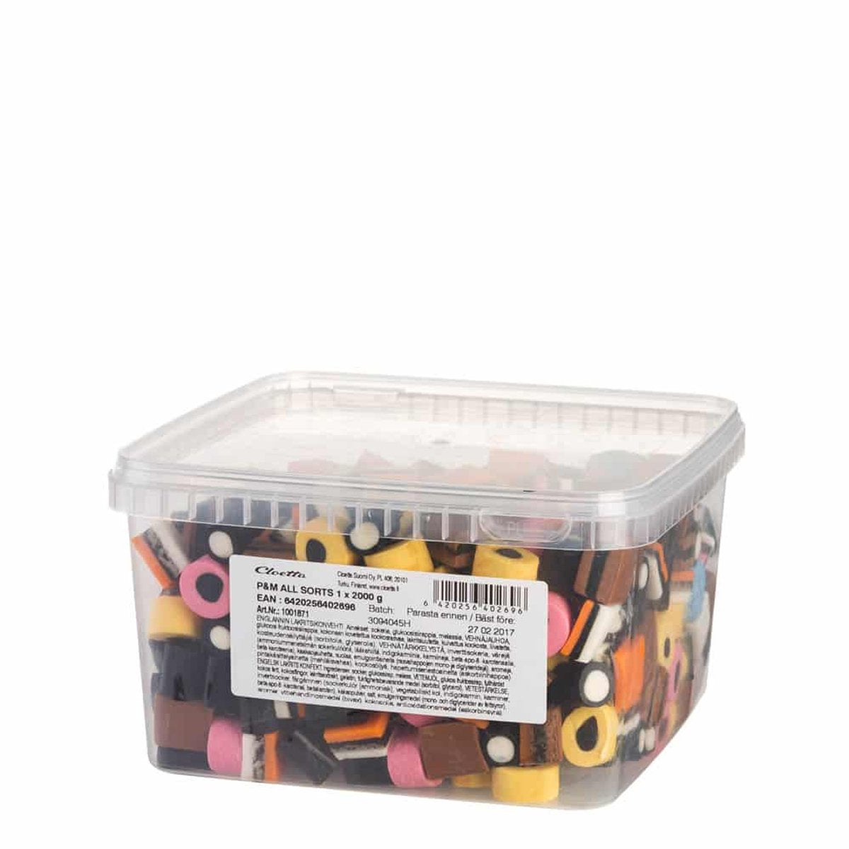 Réglisse anglaise Cloetta - 1 x 2 kilos