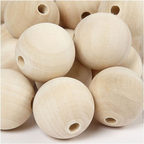 Société créative https: www.ccobby.nl wooden-bead-d-30-mm-hole-size-5-mm-50-piece-1-box