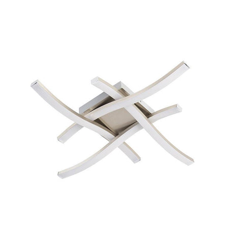 Rl vis votre route de la réalité lumineuse - plafonnier - nickel mat - incl. 4x SMD 5 W - montage au plafond - non dimmable