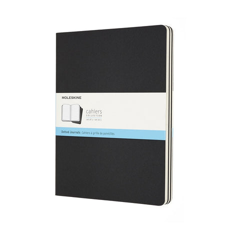 Carnets Moleskine - extra larges - à pois - noir - lot de 3