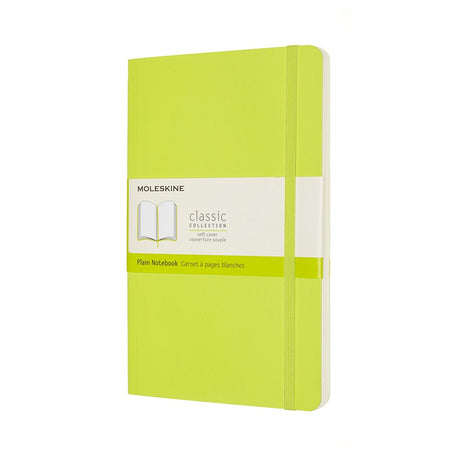 Carnet classique Moleskine - grand - couverture souple - vierge - vert citron