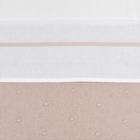 Drap de berceau Meyco - rose tendre - 75x100cm - 0,3 tog