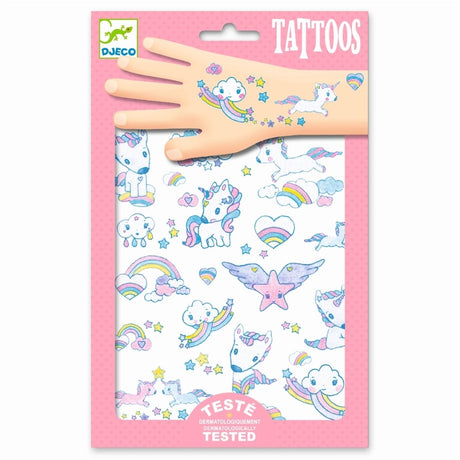 Tatouages ​​adhésifs Djeco | licorne | pour les enfants