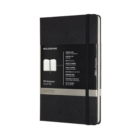 Carnet professionnel Moleskine - grand - couverture rigide - noir