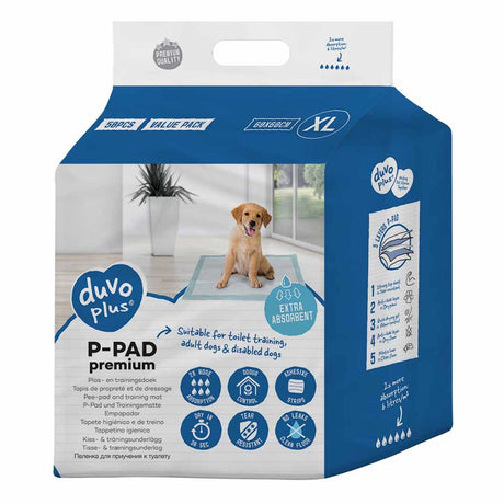 Duvo + p-pad premium xl - 60x60cm 50 pièces