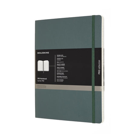 Carnet professionnel Moleskine - extra large - couverture souple - vert forêt