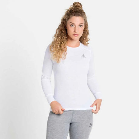 Odlo chemise thermique à manches longues active warm femme - blanc - taille m