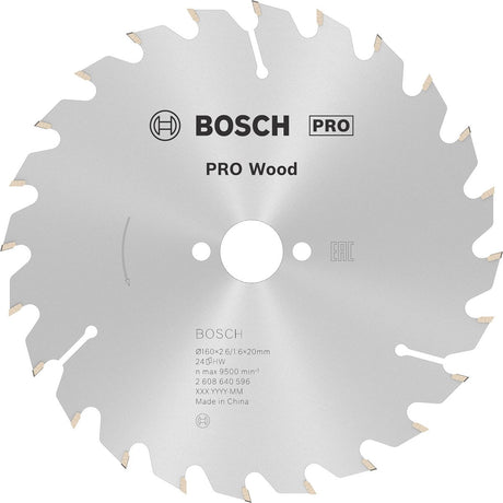 Bosch cirkzb opt 160x20 16x2.6 24t wz