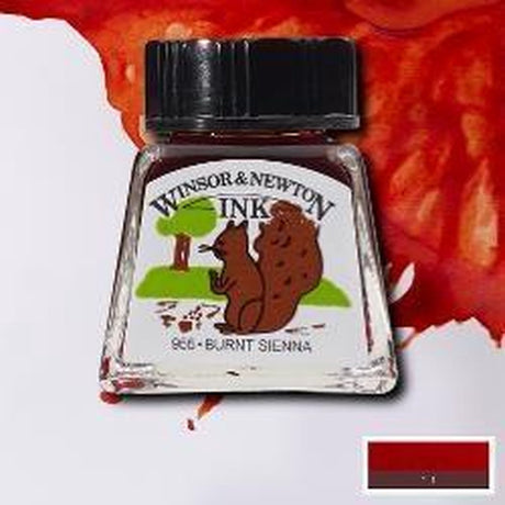 Encre Winsor Newton 14ml terre de Sienne brûlée