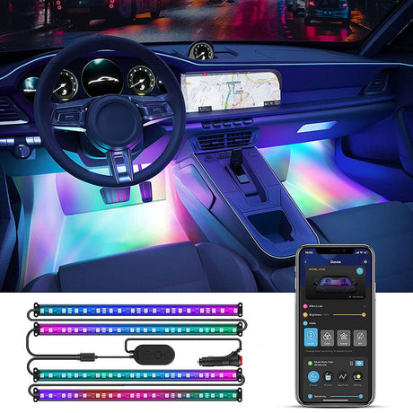 Bande LED pour voiture intelligente Govee rgbic - éclairage intérieur 4x30 cm