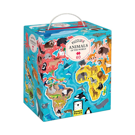 Panda banane - Puzzlove animaux du monde entier - 60 pcs.