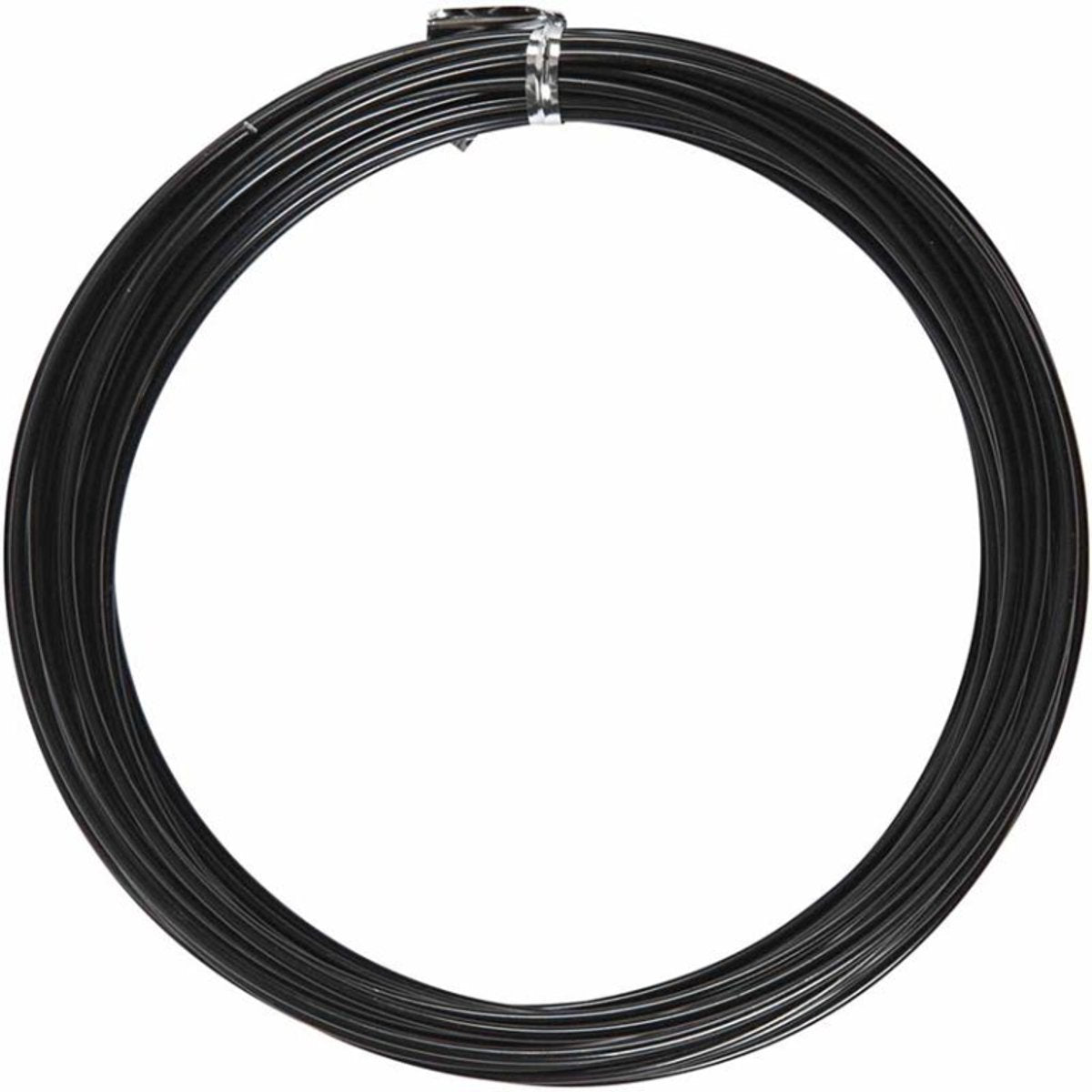 Société créative https : www.ccobby.nl alu-wire-round-thickness-2-mm-black-10-m-1-roll