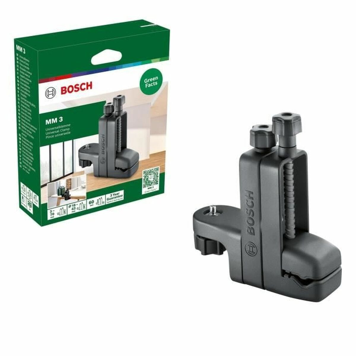 Bosch mm 3 - pince universelle - filetage trépied 1 4