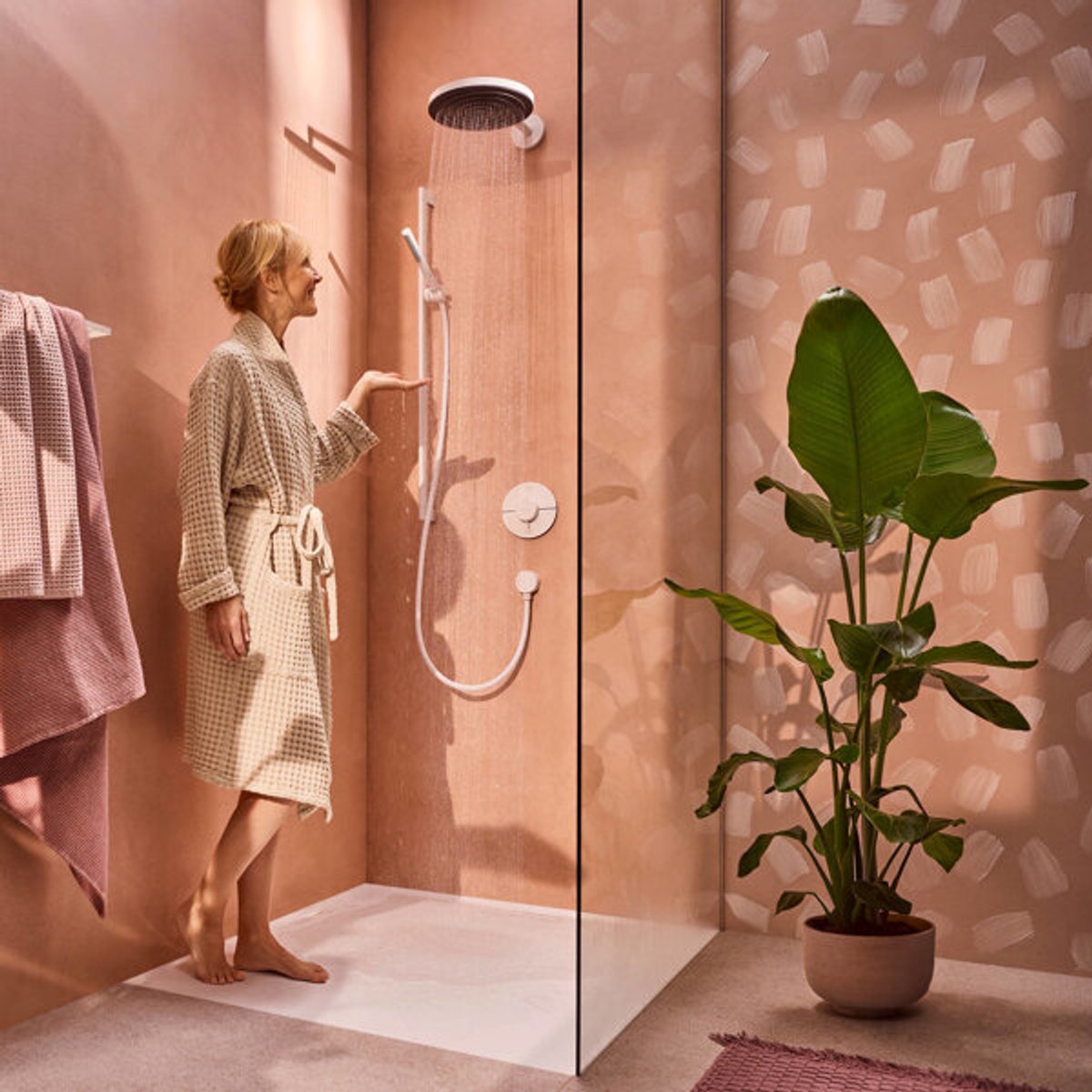 Hansgrohe Pulsify S douchette à main à tige 100 1jet ecosmart noir mat