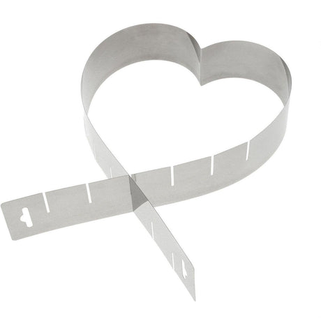 Moule à pâtisserie en forme de cœur Westmark, réglable de manière variable, sans fond, acier inoxydable, argent, 31342270
