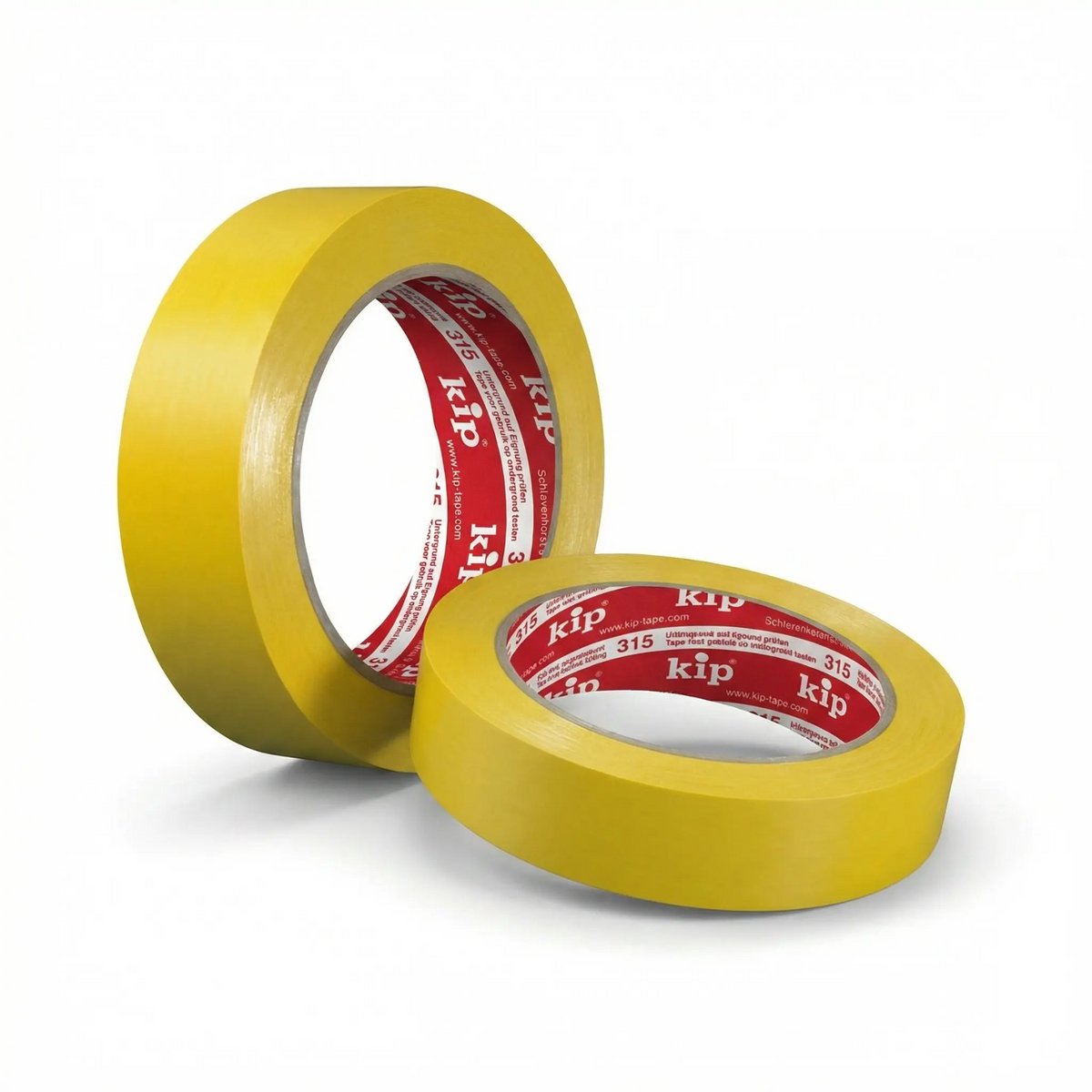 Ruban de masquage PVC Kip 315 - forte adhérence - facile à déchirer - jaune - 30 mm