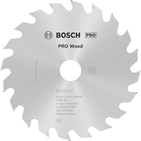 Bosch cirkzb opt 130x20 16x2,4 20t wz