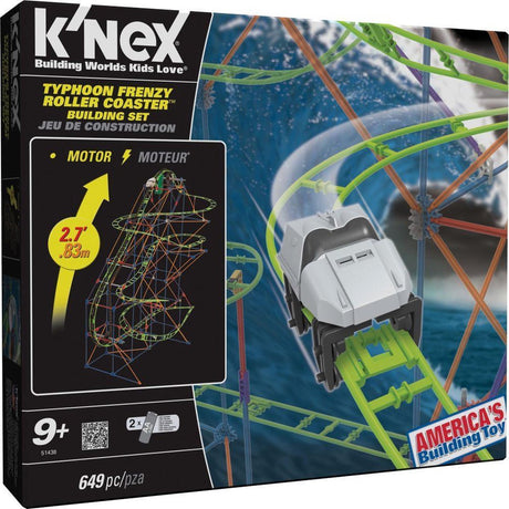 Montagnes russes frénétiques du typhon K'nex