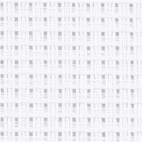 Creativ company toile aïda, format 50x50 cm, 43 carrés par 10 cm, blanc, 1 pièce