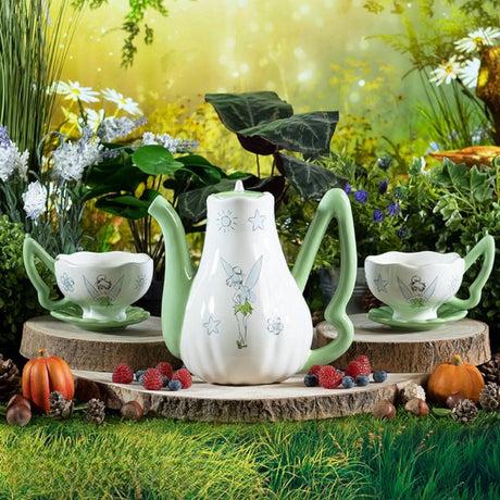 Abystyle disney - théière - avec ensemble de tasses fée clochette