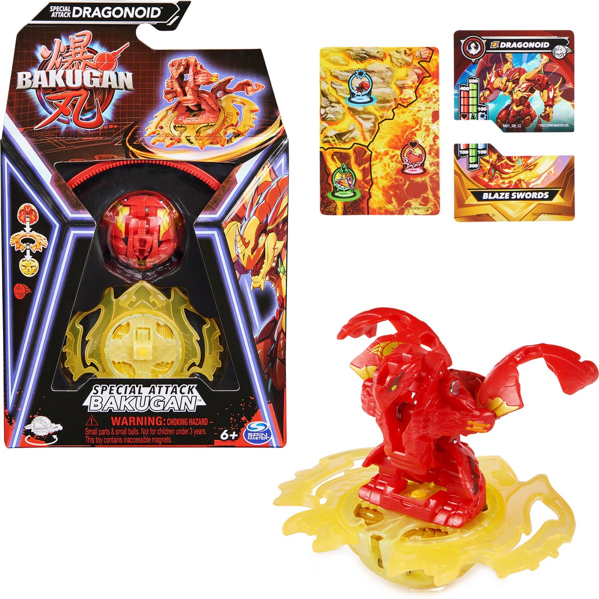 Bakugan - attaque spéciale - coffret de jeu avec figurine tournante - les styles peuvent varier