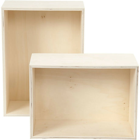 Société créative https : www.ccobby.nl show boxes-rectangle-h-27-31-cm-d-12-5-cm-w-19-5-22-5-cm-2-piece-1-set