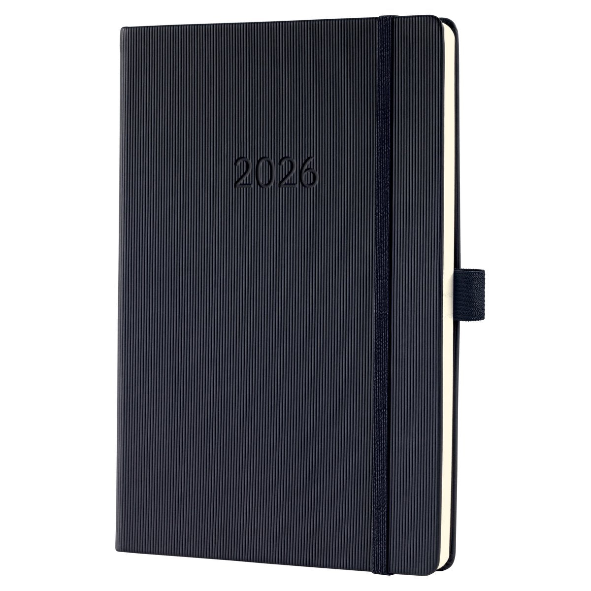 Agenda hebdomadaire Sigel 2026 conceptum - format A5 - avec espace supplémentaire pour notes - noir - couverture rigide - si-c2614