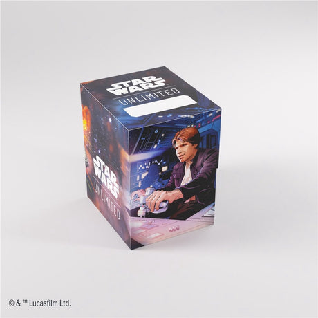 Gamegenic star wars unlimited soft crate han solo millennium falcon - deckbox - tokenbox - pour star wars unlimited -