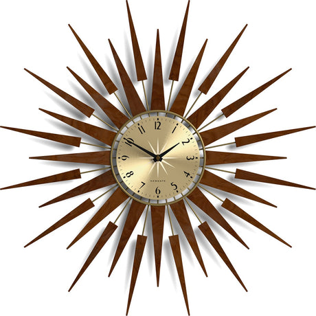 Newgate pluton - horloge murale - bois foncé