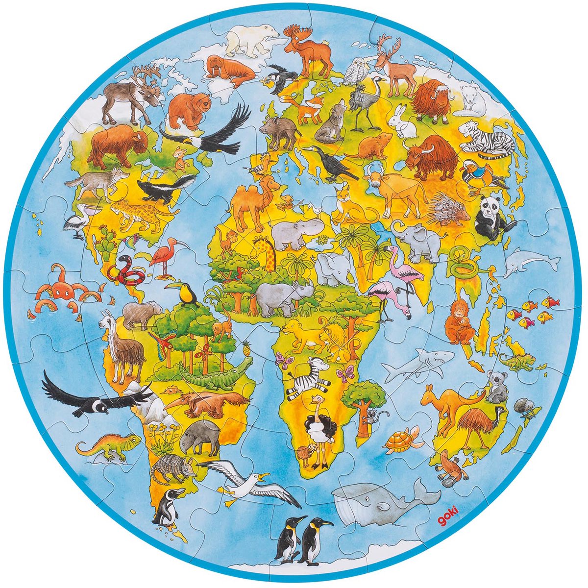 Puzzle du monde de Goki XXL