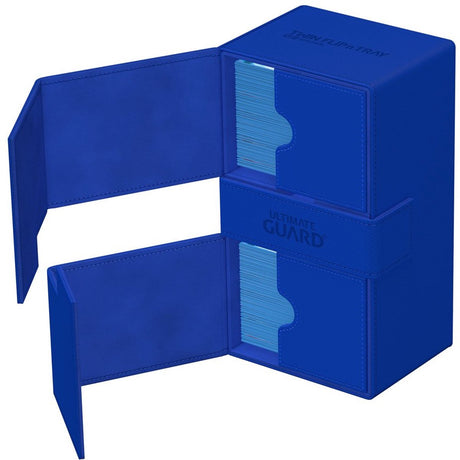 Ultimate guard twin flip'n'tray 200+ xenoskin - bleu