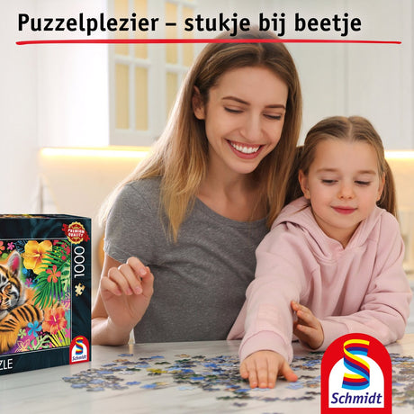 Schmidt - puzzle - bébé tigre - 1000 pièces - adultes - à partir de 12 ans